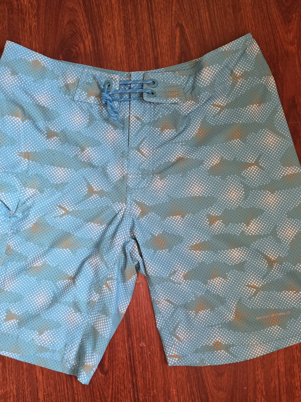 Columbia Men's 34 Blue Geometric Print Board Shorts Swim Trunks